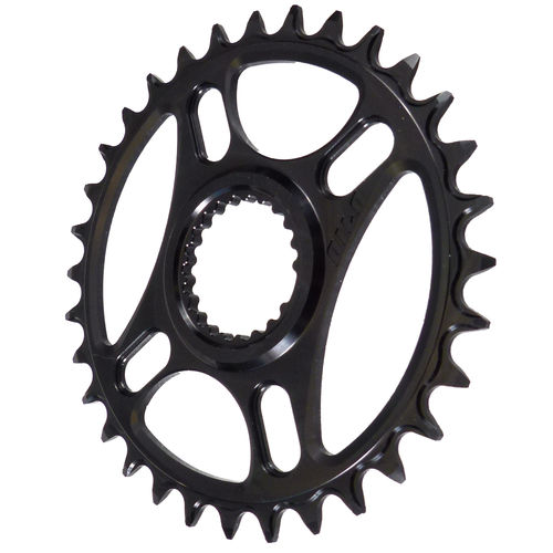 PILO 34T Narrow Wide CNC Shimano direct mount Chainring Black Hard Anodized