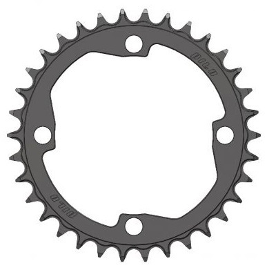 PILO 32T Narrow Wide CNC Chainring Sram T-Type 104 BCD Black Hard Anodized