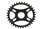 PILO 34T Narrow Wide CNC Shimano direct mount Chainring Black Hard Anodized
