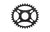 PILO 34T Narrow Wide CNC ELLIPTICAL Chainring Race Face Cinch Direct fitting Black Hard Anodized
