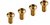 GMH - Steel Disc Rotor Bolts T25 - M5x10mm Gold (Pack of 12)
