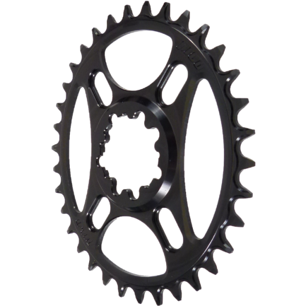 PILO 34T Narrow Wide CNC ELLIPTICAL Chainring Sram Direct (3mm) fitting Black Hard Anodized