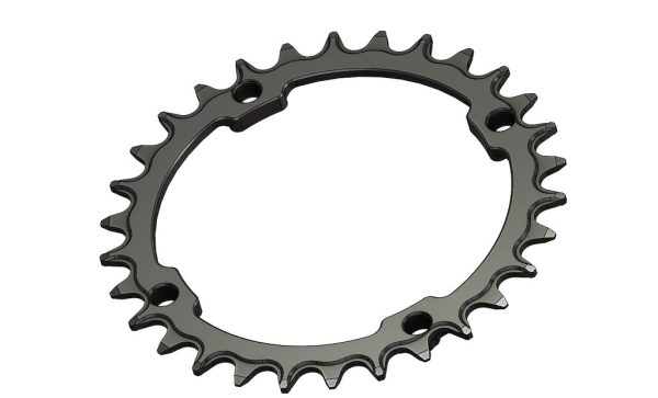 PILO 30T Narrow Wide CNC Chainring Shimano 104 BCD  Black Hard Anodized - Image 2