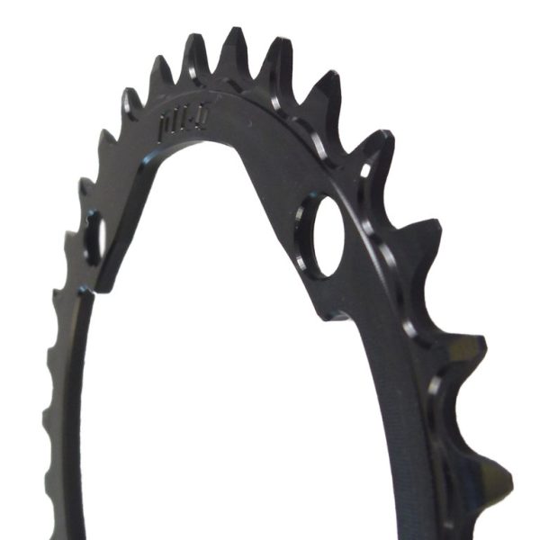 PILO 32T Narrow Wide CNC Chainring Shimano Hyperglide+ 104 BCD (0mm offset) Black Hard Anodized - Image 2