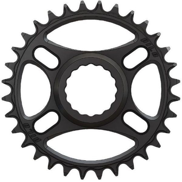 PILO 32T Narrow Wide CNC Chainring Race Face Cinch Direct fitting Hyperglide+ Black Hard Anodized