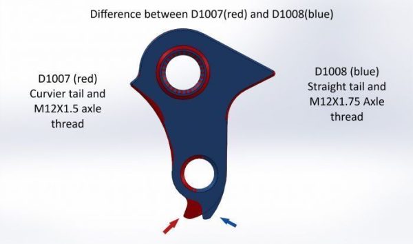 PILO D1008 CNC – Gear mech derailleur hanger – Mondraker - Image 4