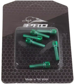 M5 x 18mm Stainless Steel Allen Key Bolts, packs of 6 (3 various colours, Green,Gold,Blue)