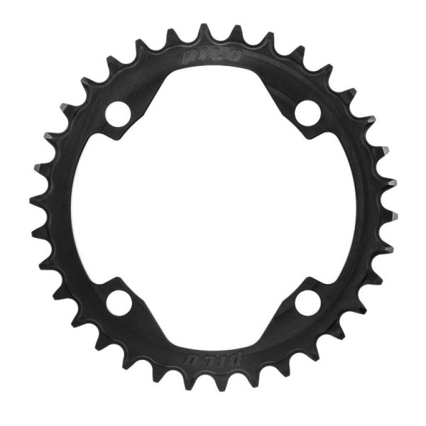 PILO 32T Narrow Wide CNC Chainring Shimano 104 BCD (0mm offset) Black Hard Anodized - Image 2