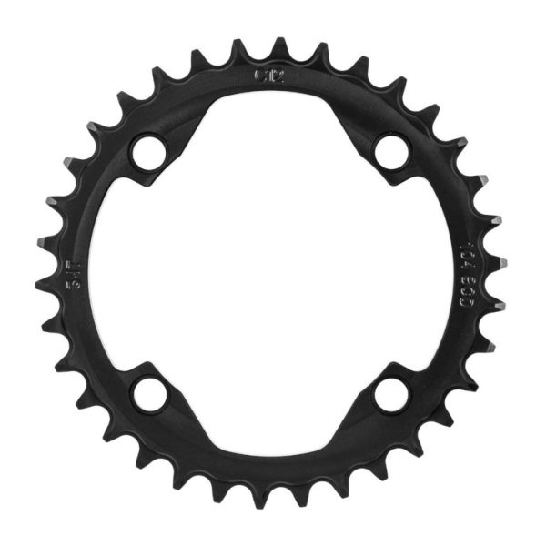 PILO 32T Narrow Wide CNC Chainring Shimano 104 BCD (0mm offset) Black Hard Anodized - Image 3