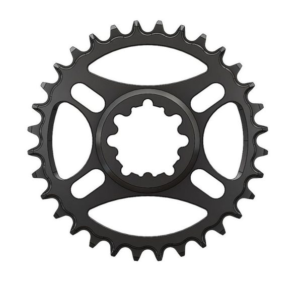 PILO 32T Narrow Wide CNC Chainring Sram Direct (3mm) fitting Black Hard Anodized - Image 3