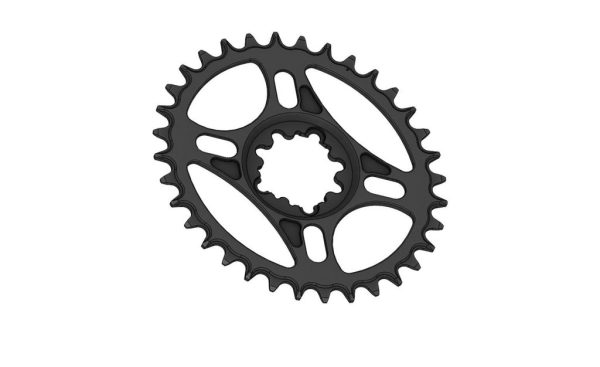 PILO 34T Narrow Wide CNC ELLIPTICAL Chainring Sram Direct (3mm) fitting Black Hard Anodized - Image 2