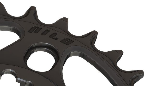 PILO 30T Narrow Wide CNC Chainring Sram Direct (3mm) fitting Black Hard Anodized - Image 3