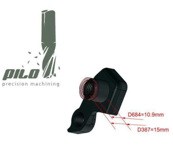 PILO D684 CNC – Gear mech derailleur hanger – Santa Cruz - Image 2