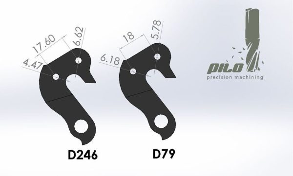 PILO D246 CNC – Gear mech derailleur hanger – Marin - Titus - Focus etc - Image 2