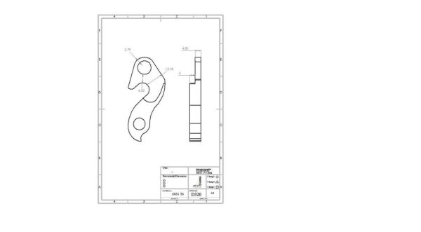 PILO D320 CNC – Gear mech derailleur hanger – Focus #S054 - Image 2