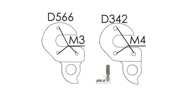 PILO D342 CNC – Gear mech derailleur hanger – Rose - Ridley - Image 2