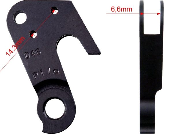 PILO D46 CNC – Gear mech derailleur hanger – #A239X/EBO - Image 2