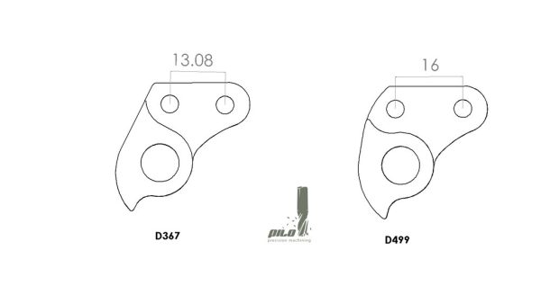 PILO D367 CNC – Gear mech derailleur hanger – Marin - Torelli - Image 2