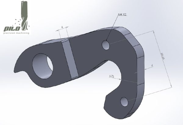 PILO D653 CNC  – Gear mech derailleur hanger – Vitus - Image 3