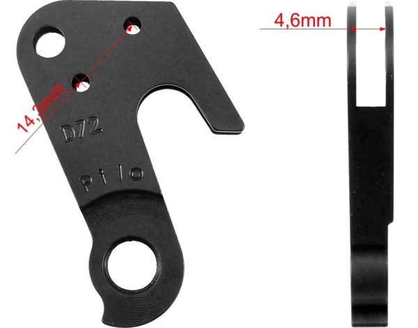 PILO D72 CNC – Gear mech derailleur hanger – Cannondale #A239Z/EBO - Image 2