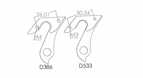 PILO D533 CNC – Gear mech derailleur hanger – Cannondale - KP093 - Image 2