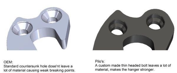 PILO D1119 CNC – Gear mech derailleur hanger – Ribble - Image 4