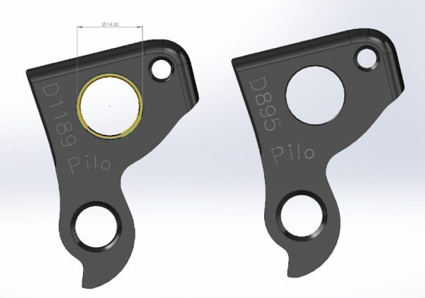 PILO D1189 CNC – Gear mech derailleur hanger – Wilier - DeRosa - Image 4