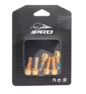 M6 x 18mm Stainless Steel Allen Key Bolts, packs of 6 (2 colours, Gold, Oilslick)