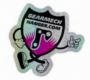 GMH - 'Shieldy' 4cm x 4cm (approx)  Die Cut Sticker (Pixie Dust Finish)